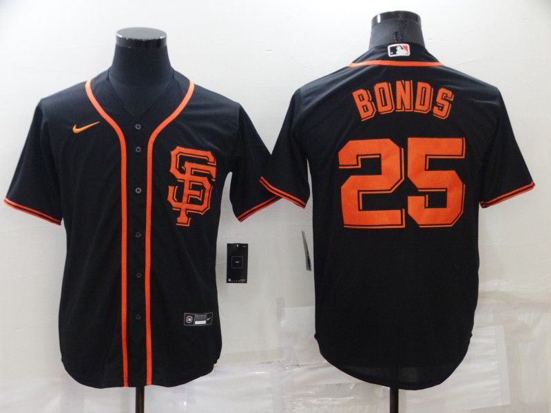 Men San Francisco Giants #25 Bonds Black Game Nike 2022 MLB Jersey